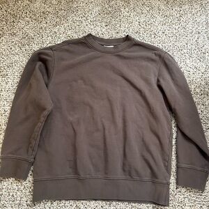 Home Essentials Women’s Dark Brown Crewneck Sweater